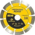 FREEMANS MC110 Power Diamond Saw Blade/Cutting Wheel - 4 Inch 110mm x 10T Use For Marble Cutting || Stone Cutting, Cutting Concrete, Asphalt, Bricks etc (Pack of 1)