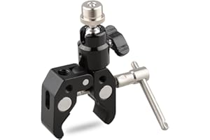 CAMVATE Crab Clamp Articulated 1/4 Mini Ball Head for Microphones