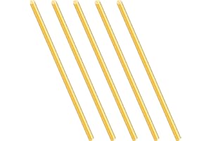 3mm Messingstab,iMeistek 150mm Länge Messing massiv Rundstab für Drehbank Bar Stock,DIY Crafts (5PCS)