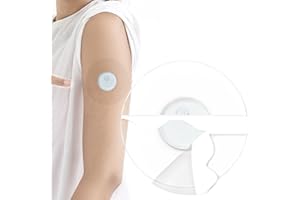 QaZanteiar 20 piezas Blanco parches sensor freestyle libre 3 Resistente al agua - Hipoalergénico - Transparente freestyle libre use patches for freestyle libre use glucose sensor dura 7-14 días