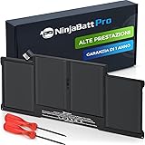 NinjaBatt batteria A1466 A1496 per MacBook Air 13 Inch [2010 2011 2012 2013 2014 2015 2016 2017 Years] A1369 A1405 A1377 - Hi