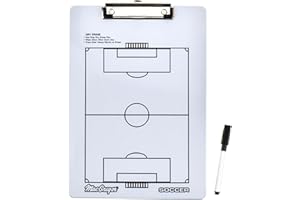 Kuiji Taktiktafel Fußball Taktikboards - Tragbar Taktikmappe Taktiktafel Fussball Trainermappe Trainingszubehör Coach Board Trainer Geschenke