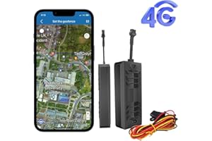 Winnes GPS Tracker 4G Unlimited Tracking Range Real-time Positioning, Record History Route, Ignition Alerts,9V-95V Self-Install Vehicle tracker for Van, Motorcycle, Caravan, Motorhome, Tractor, Car