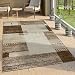 Produktbild Paco Home Designer Teppich Kurzflor Wohnzimmer Meliert Karo Muster in Braun Beige Creme, Grösse:240x340 cm