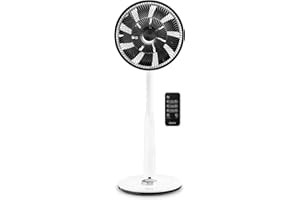 ‎DUUX Duux Whisper Standventilator, 13dB leise Ventilator, Fernbedienung, Horizontal + vertikal Oszillation, Timer, Weiß