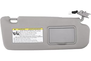 Luqeeg Parasol para Automóvil, Reemplazo Parasol para Lado Derecho Pasajero/Izquierdo del Conductor para Sonata 2006-2008, 852013K010QD, 85201