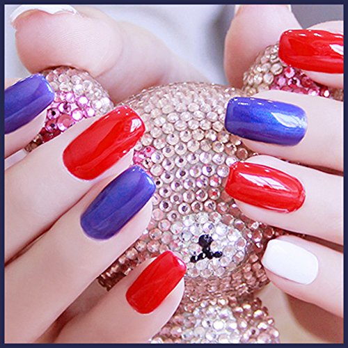 Gellen Soak off Gel Nagellack UV Gel Led Nagellack 6 verschiedene Farben (6pcs×8ml) Set 47 - 3