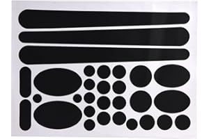 ANKROYU Adesivo per Decalcomanie, Kit di Protezione per Adesivi per Telaio di Bicicletta in Plastica, Pellicola Protettiva per Decalcomanie per Biciclette(Nero)