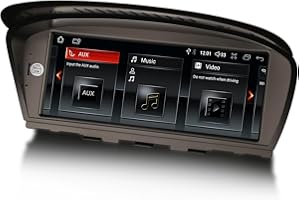 erisin Android 14 Qualcomm 8-Core 4GB RAM 64GB ROM estéreo de Coche para BMW Serie 3 E90 E91 E92 E93, Serie 5 E60 E61 E63 E64 Sat Nav Wireless Carplay 2K IPS DSP DVR Dab + Bluetooth WiFi -CCC