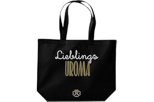 Shirtinstyle Beutel Tasche, Lieblingsmensch Lieblings Uroma, Jute, Shopper, Beutel, Tasche, Farbe Schwarz