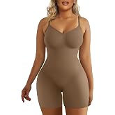 SHAPERX Body Gainant Femme Bodysuit Sculptant Ventre Plat - Shapewear Invisible Bas Du Dos
