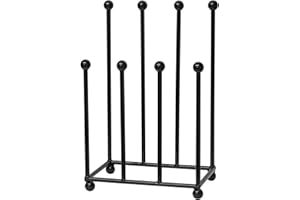 Woodside Morston Steel Wellington Boot Rack/Walking Boot Storage Stand, Indoor & Outdoor, Holds 4 Pairs of Wellies