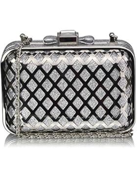 TrendStar Frau Entwerfer hart Fall Kasten Kupplungs Damen Abend Abschlussball Partei Handtasche