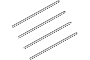 LAVMHAB 304 Edelstahlrohr 6mm Außendurchmesser x 1mm Wandstärke, 200 mm Länge, nahtlose runde Edelstahl Rohr (4 Stück)