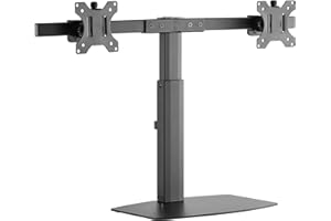 RICOO Uchwyt do monitora na stół sprężyna gazowa do 17-34 cali, uchwyt stołowy VESA, ramię monitora TS4111, uchwyt do monitora, 2 monitory, uchwyt na ekran, ramiona do monitorów komputerowych