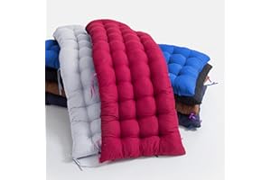 ping bu Coussin de banc 2/3 places 8 cm d'épaisseur - 80/100/120 cm - Pour intérieur ou extérieur (100 x 40 cm, bleu marine)