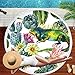 Produktbild Runde Strandtuch Picknickdecke Dicke Tapisserie Mit Quaste Urlaub Picknick Reise Yoga Matte Schwimmen Schal Wrap Sonnenbaden Blätter Camping Gym Sport Handtuch A