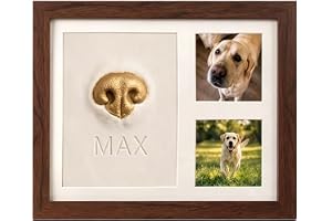 Dog Nose Mold Kit, Smooth Air Dry Memorial Display, Long Lasting Pet Keep | Air-Dry Memorial Display, Pet Nose Impression Mold Clay Kit For Paw Art Craft, Remembrance Ornament, Home Memento