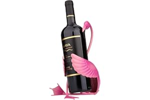 Tooarts Wine Bottle Rack Wine Holder Flamingo Metal Wine Shelf Home Decorations Gifts Interior Decorations