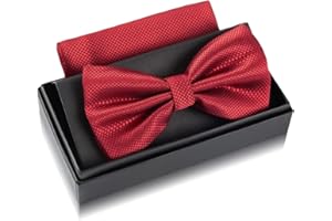 Massi Morino Papillon per Uomo Preannodato e Regolabile - Da Abito Monocromatico Con Ampia Scelta di Colori