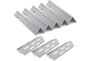 RATSTONE Barras De Sabor,para Weber Genesis II/LX 300 Series II e-310,II e-330,II e-335,II s-335,II LX s/e-340,II 210,LX 240,Acero Inoxidable Recambios De Tiras De Sabor