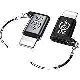 Adaptateur USB C vers Lightning, Charge Rapide PD 27W, Adaptateur Lightning mâle vers USB C Femelle pour IO-S (2 pièces), ore