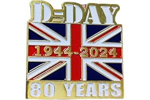 LEVVIYE D DAY Normandie 80th Anniversary Pin Badge Brooch Veterans Memorabilia Gift Decorations