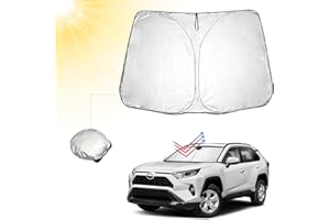 BIBIBO T*oyota RAV4 XA50 Pare-Soleil de Voiture avec Protection UV Compatible avec RAV4 XA50 2019-2022, Parasol de Voiture pour Pare-Brise, Protection Thermique de Voiture Contre Les Rayons UV