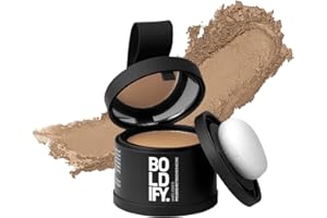 BOLDIFY Poudre de Racine de Cheveux (Blond Foncé), Poudre de Retouche de Racines, Couverture de Racine, Pour Homme et Femme, Poudre pour les Cheveux, Couverture de Cheveux Grise, 4g