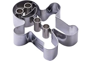 Zenker Tagliabiscotti Omino di Pan di Zenzero, Stampo Ginger Bread in Acciaio Inox per Biscotti Natalizi e Pan di Zenzero, Utensile da Pasticceria Lavabile in Lavastoviglie, per Dolci di Natale