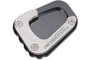 EDEMCO Accessoires d'extension de béquille latérale Pour B-M-W K1600GT K1600GTL K 1600 GT GTL 2017-2020 Moto CNC Béquille Pied Béquille Latérale Rallonge Plaque De Support Agrandir ( Color : Titanium , Size
