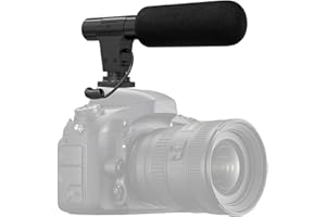 Onewer Yangers Kameramikrofon, Kondensator-Videoaufnahme Interview Professionelles Externes Hypercardioid-Mikrofon Ander Kamera für Canon Nikon DSLR-Kamera DV-Camcorder