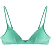 Hafif Destekli Parlak İnce Askılı Bikini &Uuml;st&uuml;