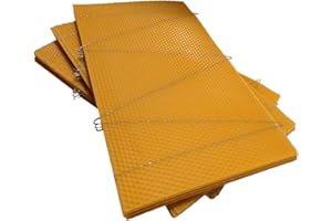Beekeeping Supplies UK Ltd - Wired Brood Foundation x 30 sheets - For British National Beehives - 341 x 203mm - 100% Pure beeswax