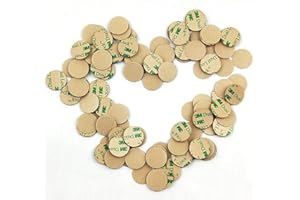 HOMEWARETAKEAWAY Clear 3M Dual Lock Circles DOTS ~ Self Adhesive Sticky Pads 10mm Diameter ~ Low Profile ~ SJ3560 (4)