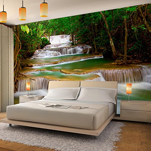 Fototapete Wasserfall 352 x 250 cm – Vliestapete – Wandtapete – Vlies Phototapete – Wand – Wandbilder XXL – !!! 100% MADE IN GERMANY !!! Runa Tapete 9036011a - 3