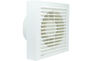 Cata Extractor B-15 Tubo Corto de Descarga para Pared o Techo Protector Térmico y Nivel Sonoro Mínimo Potencia 28W Color Blanco