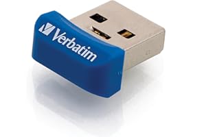 Verbatim Store 'n' Stay Nano USB-Stick, USB-3.2 Gen1, 32 GB, Speicherstick mini, USB-3-Stick für Laptop Notebook Ultrabook TV Autoradio, USB Nano Stick, flacher USB-Stick, blau