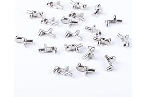 GUANGYUAN 20 Pcs Bookcase Shelf Supports Pegs Pin Bracket 5mm Stud Pegs for Kitchen Cabinets Closets Bookcases