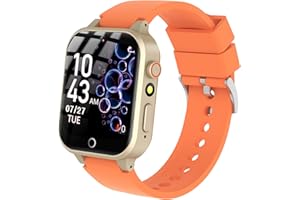 YEDASAH Kids Smart Watch Boys Girls, Learning Cards, Audio Storybooks, Smart Watch for Kids 26 Games, 13 Alarm Models HD Touch Screen, Camera, Step Counter, Video, Music Player Class Mode