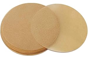 MOCUI 200 Blatt Ø11cm Airfryer Backpapier Für Heißluftfritteuse Zuschnitte Rund, Hitzebeständig Antihaftbeschichtet Pergamentpapier Für Pizza, Ofen, Luftfritteuse, Bratpfanne, Grill