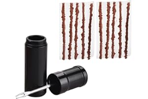 SIOPPKIK Kit Riparazione Tubeless MTB Attrezzi Bike, Forature per Pneumatici per Bici con 10 pcs di Strisce adesive e 1 alesatore per Foratura per Riparazione Pneumatici Accessori Professionali