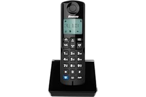 Binatone VEVA 2700 Single Cordless Phone with Call Blocker, Up to 10hrs Talk time, 80 Number Phonebook, Black