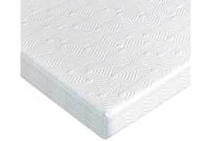 ‎BEDSTORY BedStory 7cm Höhe Topper 140x200cm,2in1 Härtegrade H2&H3 Matratzentopper,7-Zonen-Matratzenauflage aus Kaltschaum, Matratzentopper für Boxspringbett Wohnwagen Schlafsofa