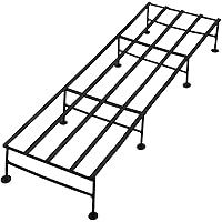 Leafy Tales Iron Indoor/Outdoor Plant Stand for Home Garden Balcony Living Room Décor, 24 inches (Black-Set of 1)