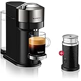 Nespresso Krups Vertuo, macchina da caffè con Aeroccino, 3 montalatte, spegnimento automatico, breve tempo di riscaldamento, 
