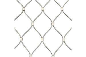 ZHENGQIAN Filet de sécurité en corde en acier inoxydable 304, garde-corps extérieur, filet de sécurité for balcon, filet de protection en acier inoxydable, maille 10cm,1.5mm ( Size : H1.8xL5m/H5.90xL16.40ft )