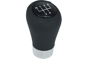 L & P Car Design A276-10 Schaltknauf Knauf Schalthebel Hebel Leder Schwarz 5 Gang kompatibel mit BMW 1er 3er e36 e46 e90 e91 e92 e93 5er e39 e60 e61 Knauf Plug Play Ersatzteil für OEM Schaltknopf