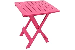 TRABELLA BARI Garden Side Table, Polypropylene, Pink, 45cm