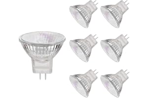 VINBE MR11 Halogen Light Bulbs, 35W 12V MR11 GU4 Halogen Spot Bulbs Lamp, Warm White,Pack of 6
